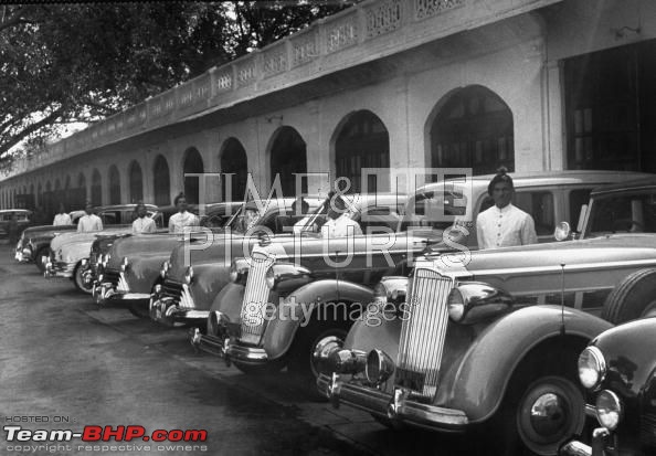 How rich were the Maharajas before Independence! Cars of the Maharajas-gwalior-packard-fleet.jpg