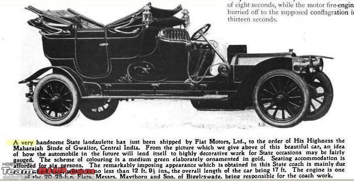 How rich were the Maharajas before Independence! Cars of the Maharajas-gwalior-fiat-2025-hp-state-landau-1908-tbhp.jpg