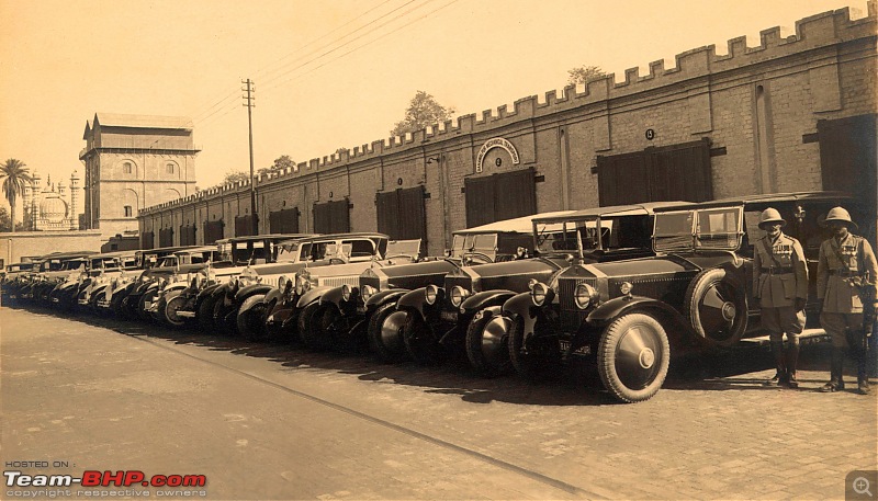 How rich were the Maharajas before Independence! Cars of the Maharajas-motor-khana.jpg