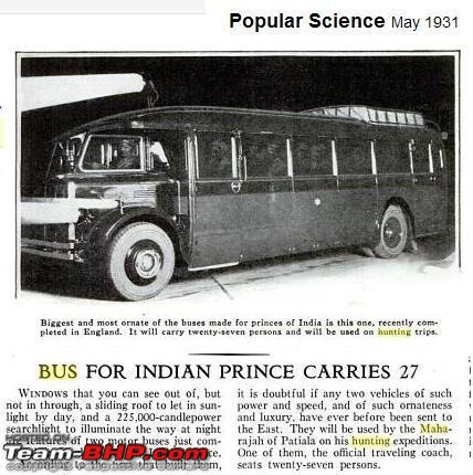 How rich were the Maharajas before Independence! Cars of the Maharajas-patiala-hunting-bus-1931-pic-2-cropped.jpg