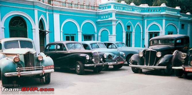 How rich were the Maharajas before Independence! Cars of the Maharajas-faridkot-fleet.jpg