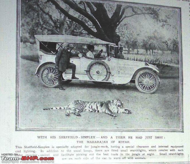 How rich were the Maharajas before Independence! Cars of the Maharajas-maharaja-kota-sheffield-simplex.jpg