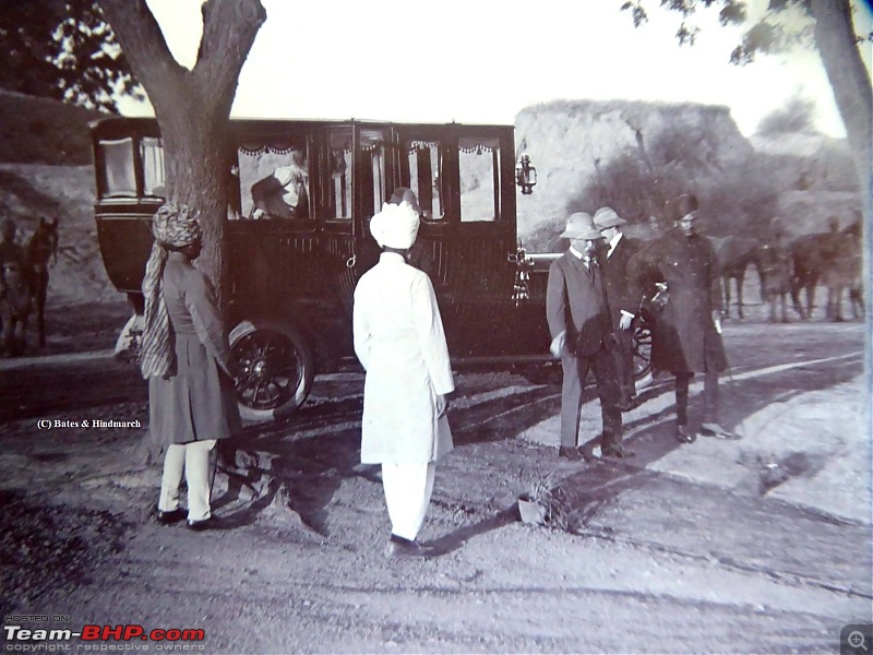 Earliest Cars seen in India - Veteran and Edwardian-lord-minto-alwar-stables-1909..jpg