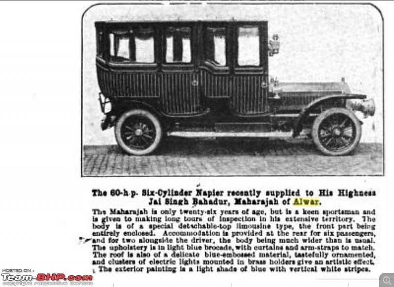 How rich were the Maharajas before Independence! Cars of the Maharajas-alwar-napier-60hp-motor-car-jl-feb-1-1908-2.jpg