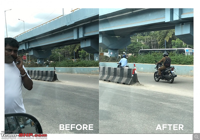 DIY: I put high visibility reflective stickers on unmarked + dangerous dividers-case1.jpg