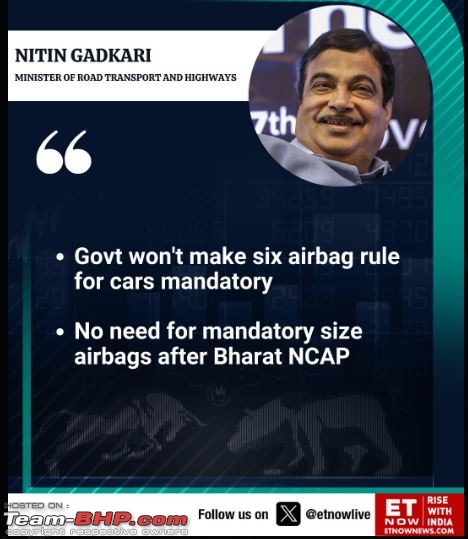 MoRTH appeals to carmakers to provide 6 airbags | EDIT: Deadline extended to Oct '23-13092023-14_56_58window.jpg