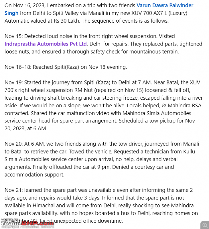 Owner loses leg after Mahindra Scorpio-N crashes into barrier due to *alleged* suspension failure-xuv700tweet.png