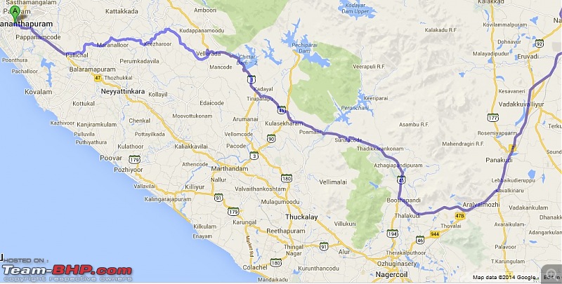Trivandrum to Bangalore : Route Queries-map-alternate.jpg