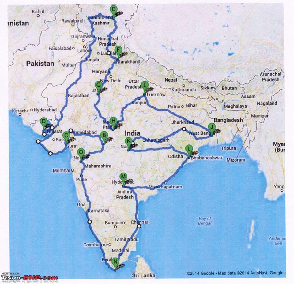 All India Road Trip Map Need Inputs For A Multi Stop All India Road Trip - Page 3 - Team-Bhp
