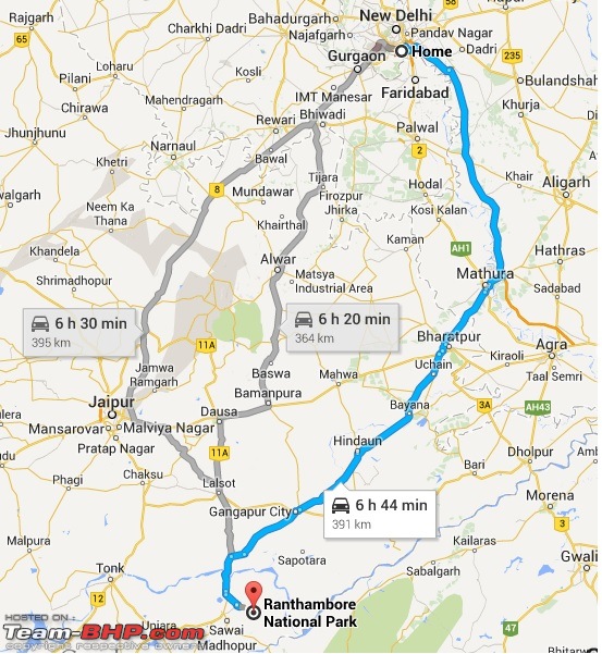 Gurgaon - Ranthambore-route-choices-ranthambore.jpg