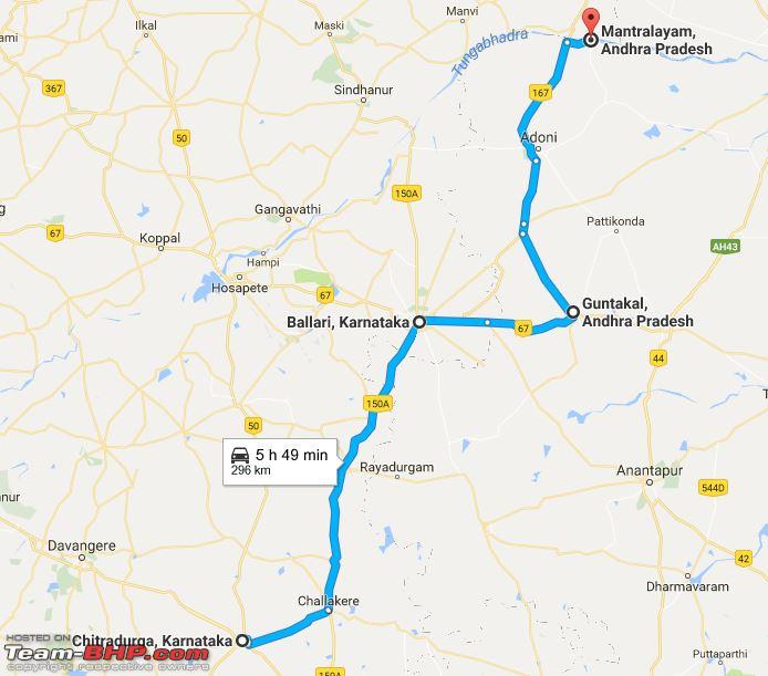 bangalore to mantralayam route map Bangalore Mantralayam Route Queries Page 13 Team Bhp bangalore to mantralayam route map