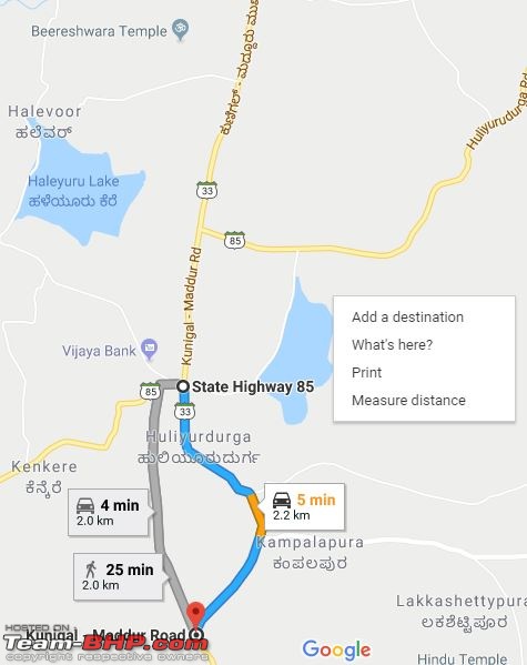 Driving between Bangalore and Mysore-route.jpg