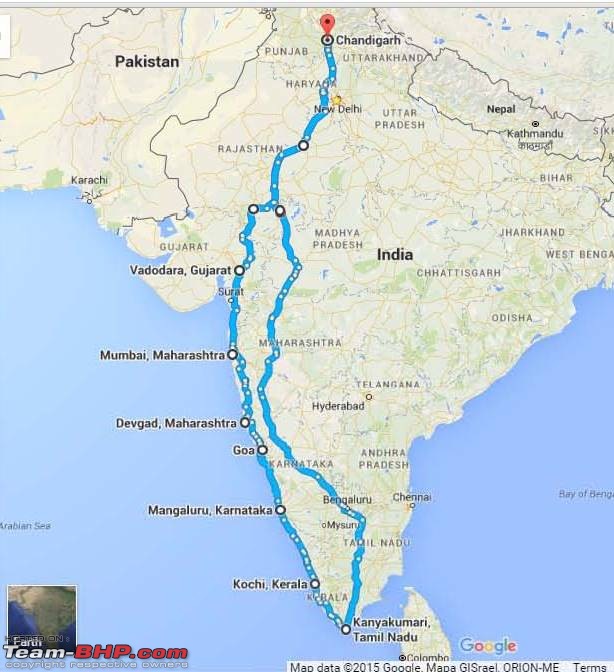 Jaipur to Bangalore-route.jpg