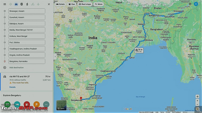 Suggestions for Bengaluru - Assam - Bengaluru road trip-gmap2.jpg