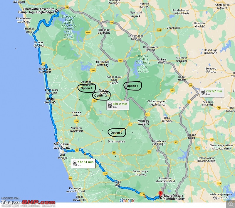 The art of travelling between Bangalore - Mangalore/Udupi-routes.jpg