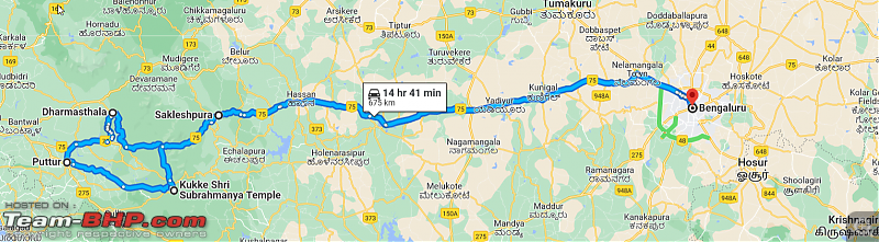 Bangalore to Dharmastala / Kukke / Sringeri / Horanadu : Route Queries-20230117_15h29_14.png