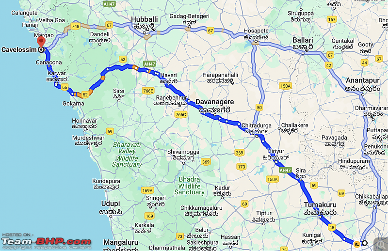 Bangalore - Goa : Route Queries-north-bangalore-south-goa.png