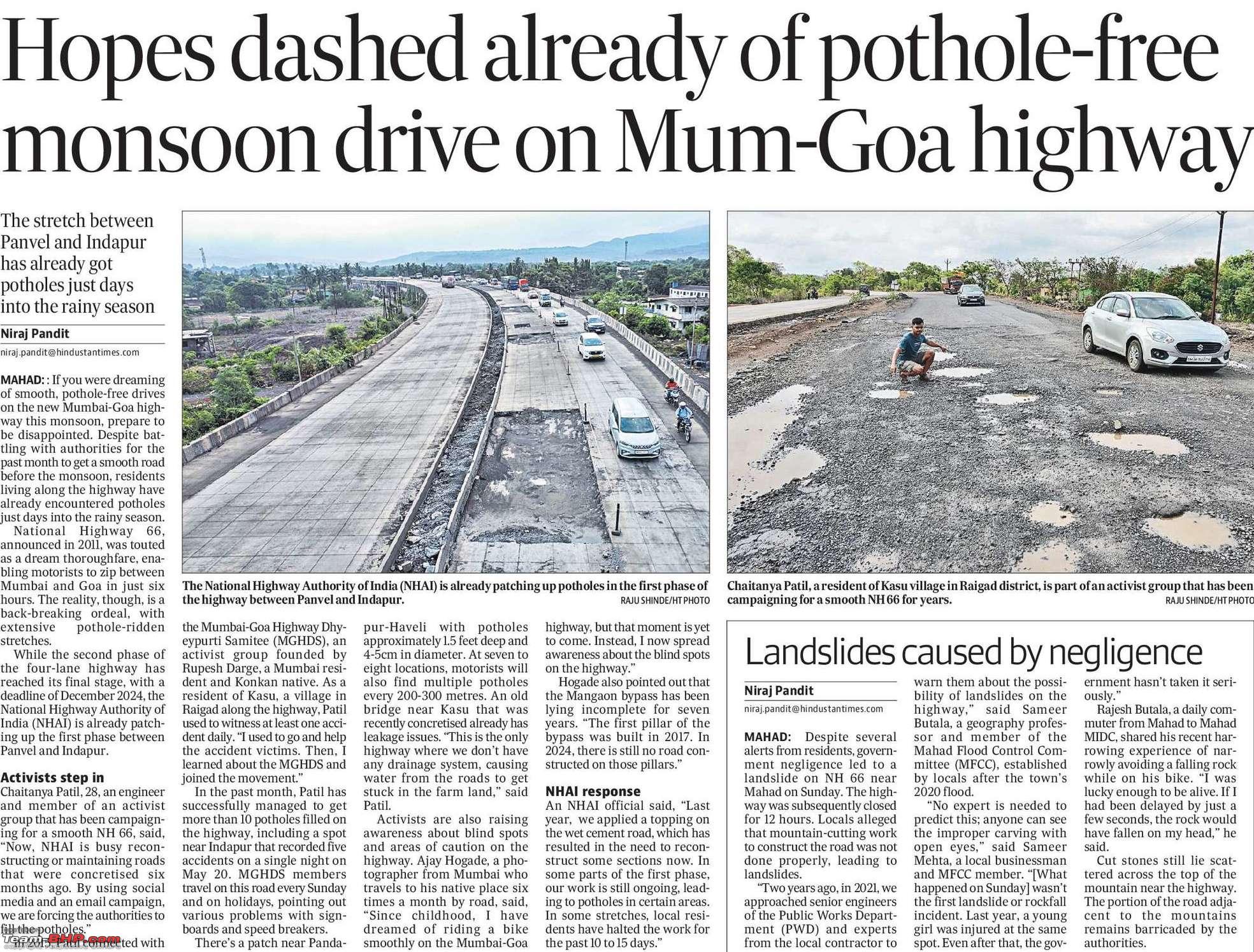 Mumbai - Goa NH 66 | Latest info & updates on the brand-new (WIP 