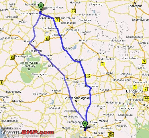 Road Conditions on Mysore-Mandya-Huliyurdurga-Kunigal-Tumkur-map.jpg