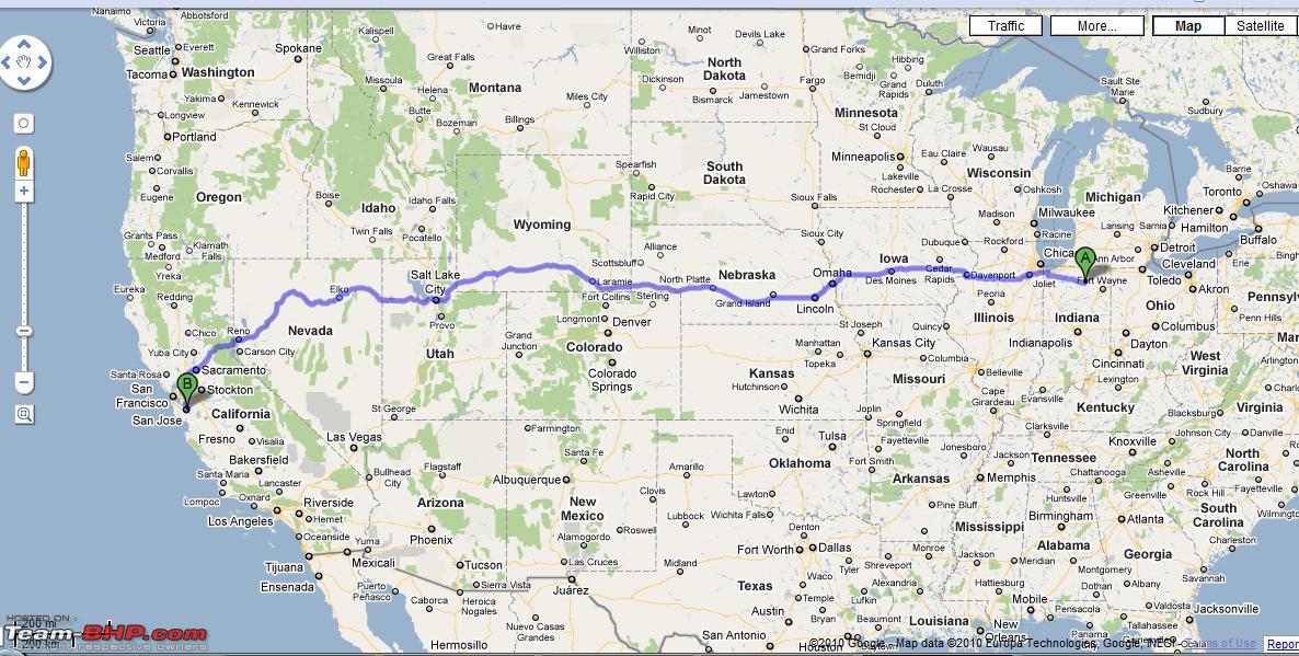 US: Indiana to California - route suggestion - Team-BHP
