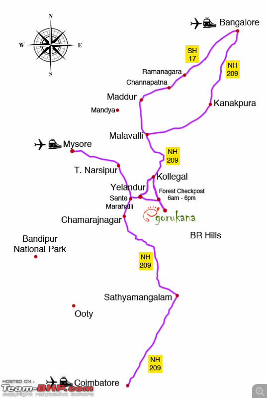 Mumbai - Kabini - Ooty Tips Reqd-gorukanaroutemap.png