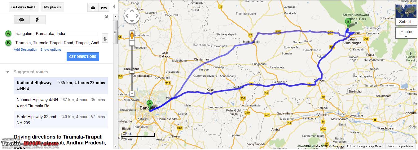 892698d1329978868 Bangalore Tirupati Route Queries Tirumala 