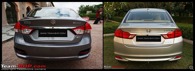 Pictorial Comparison: Maruti Ciaz vs City, Verna, Vento, Rapid, Linea, Fiesta & Manza-rear.jpg