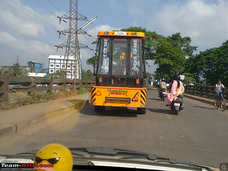 Pics of Weird, Wacky & Funny stickers / badges on cars / bikes-gods-own-crane.jpg