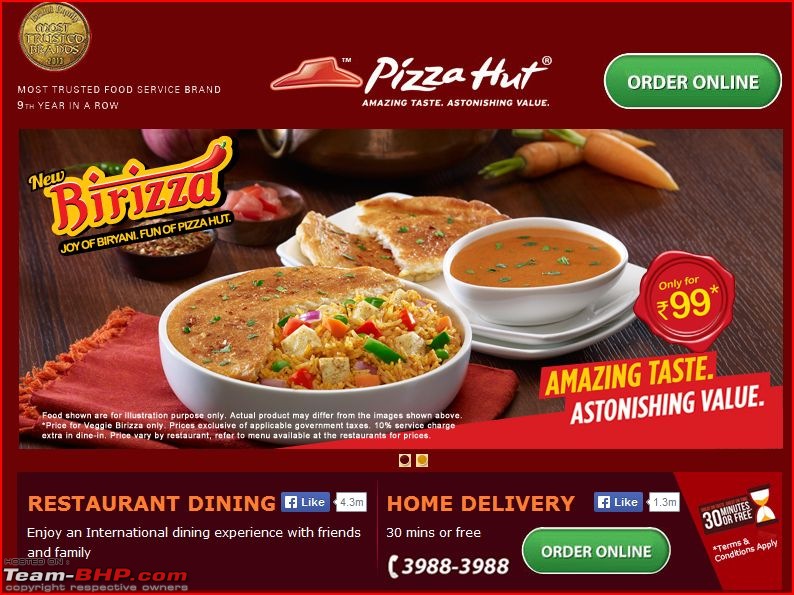 A Guide: Eating out in Hyderabad/Secunderabad/Cyberabad-pizzahutbiryani.jpg