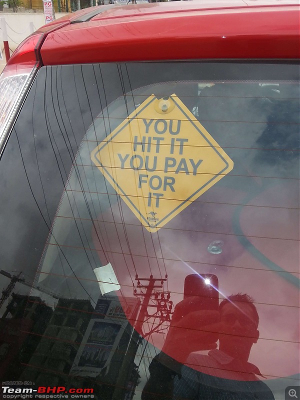 Pics of Weird, Wacky & Funny stickers / badges on cars / bikes-20140719_152651.jpg