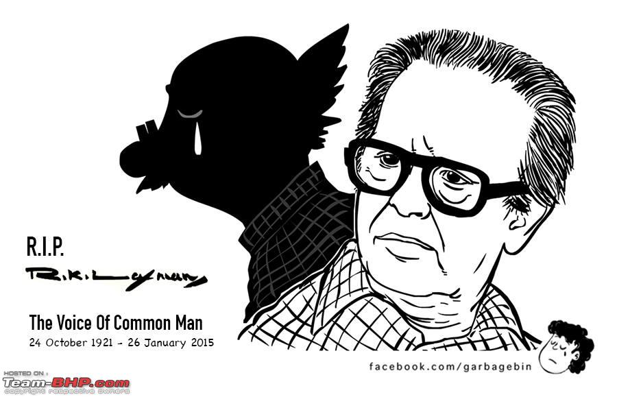 RIP . Laxman - The 'Common Man' cartoonist - Team-BHP