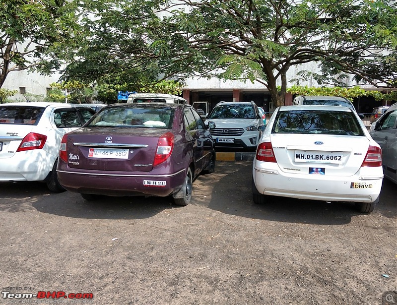 Team-BHP Stickers are here! Post sightings & pics of them on your car-two-bhpians-belapur-parking-lot.jpg