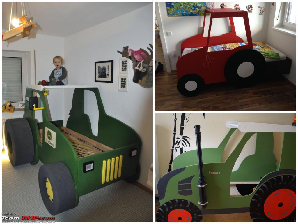 krom Verlating Omleiden Pics: Built a tractor-themed bed for my son! - Team-BHP