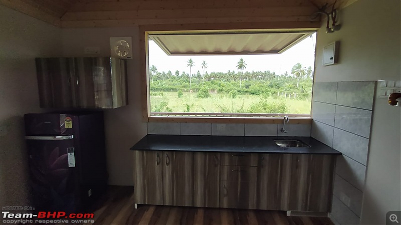 Installed - A container home at my farm-kitchen-view.jpg