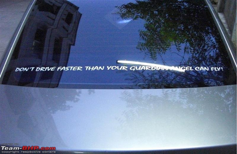 Pics of Weird, Wacky & Funny stickers / badges on cars / bikes-angel.jpg