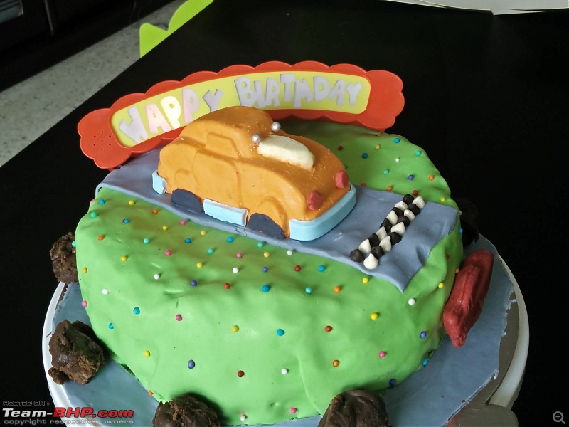 Birthday cakes with car & bike themes-img_20160417_173702.jpg