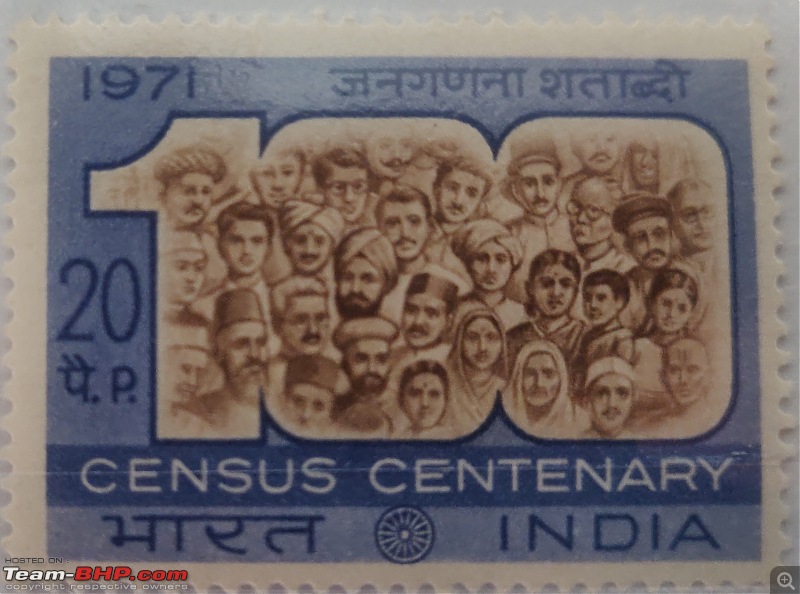 Philately (stamp collections) - A hobby lost in the age of e-mails & instant messaging-india-census-100-years.jpg