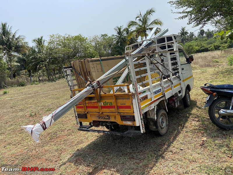 Solar Power for Irrigation and Electricity at Farm-materials-arriving.jpg