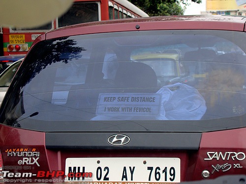 Pics of Weird, Wacky & Funny stickers / badges on cars / bikes-fevicol.jpg