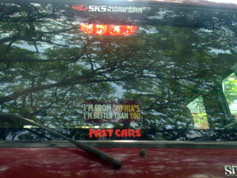 Pics of Weird, Wacky & Funny stickers / badges on cars / bikes-15092011019.jpg