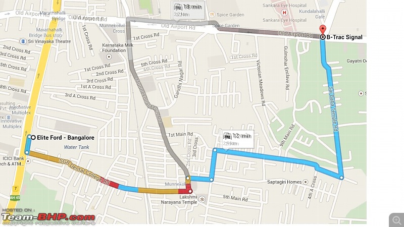 Bangalore: Detours to avoid Traffic Lights-route.jpg