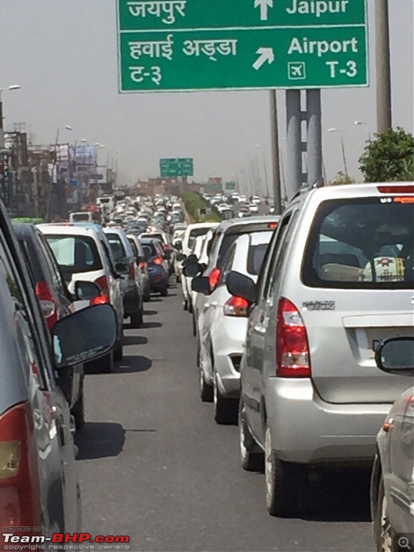 Delhi Gurgaon Expressway: 24 lanes shut, 15 km traffic jam-delhi2.jpg