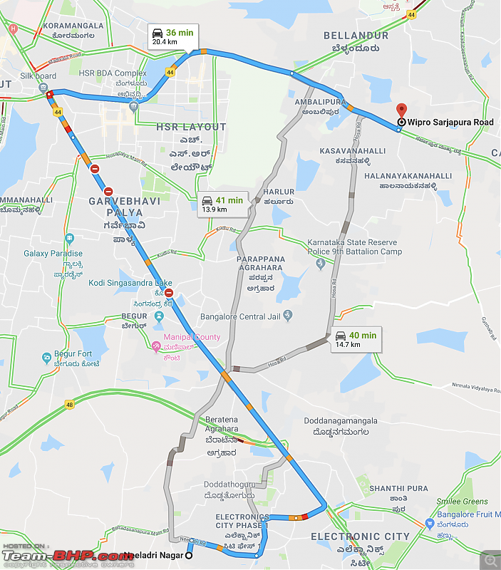 Rants on Bangalore's traffic situation-google_maps_route.png