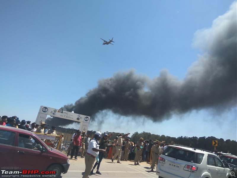 Massive fire in the parking lot at Aero India 2019 (Bangalore)-1550909711287.jpg