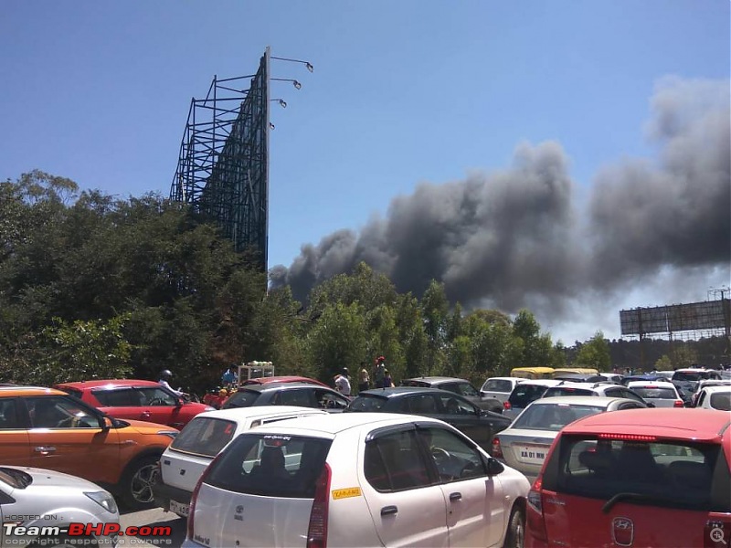 Massive fire in the parking lot at Aero India 2019 (Bangalore)-1550909766873.jpg