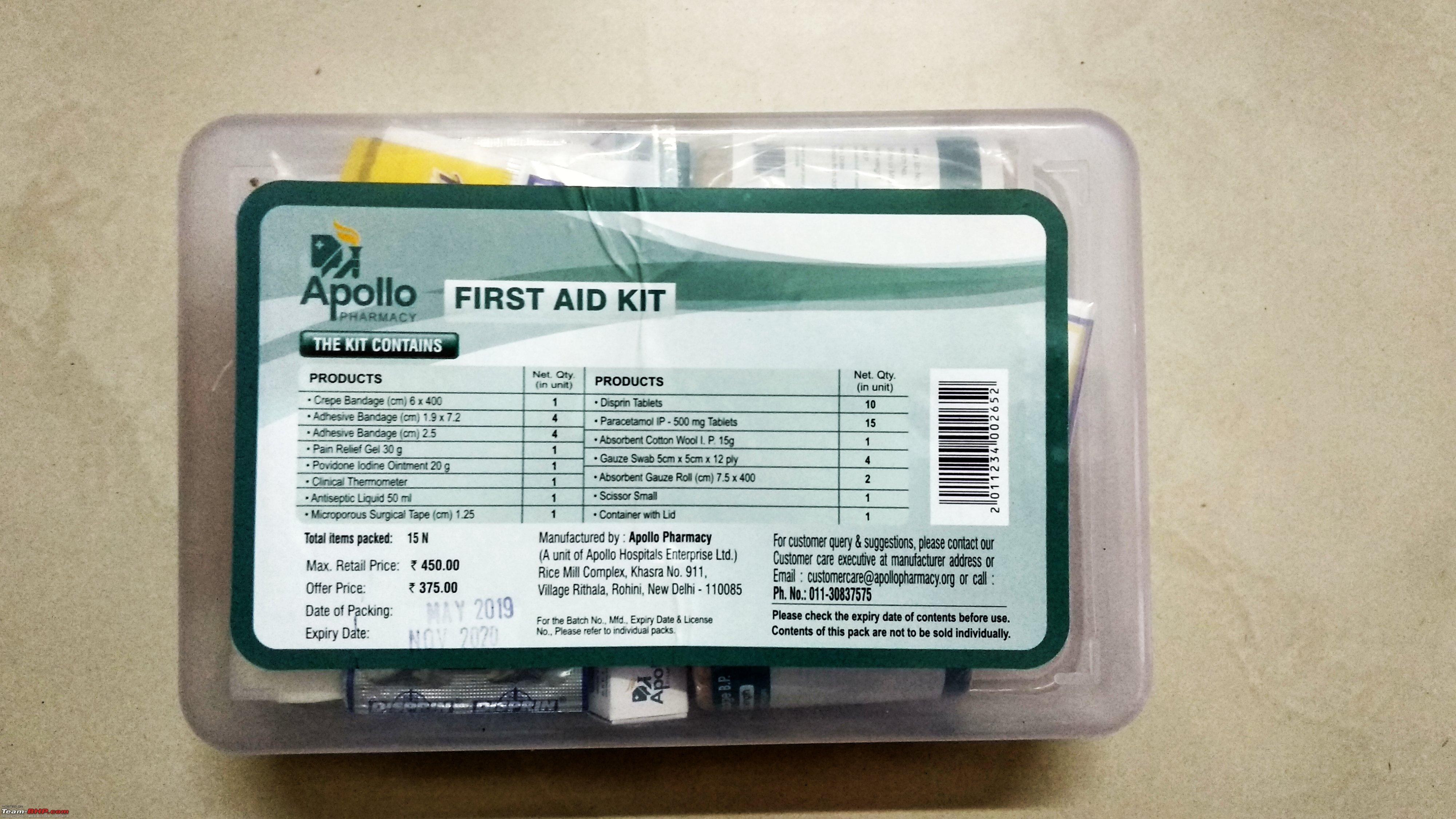 Keep your First Aid Kits updated - Page 2 - Team-BHP