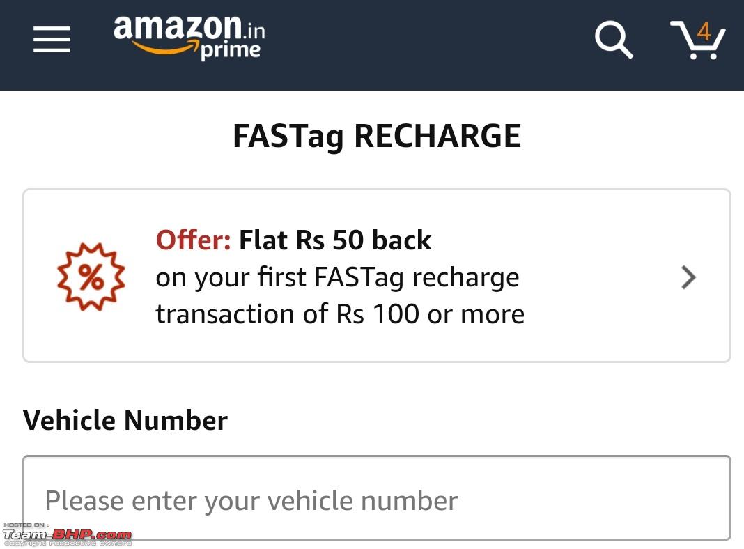 FASTag Recharge Offer: Flat Rs 25 Cashback On Rs 100 Recharge
