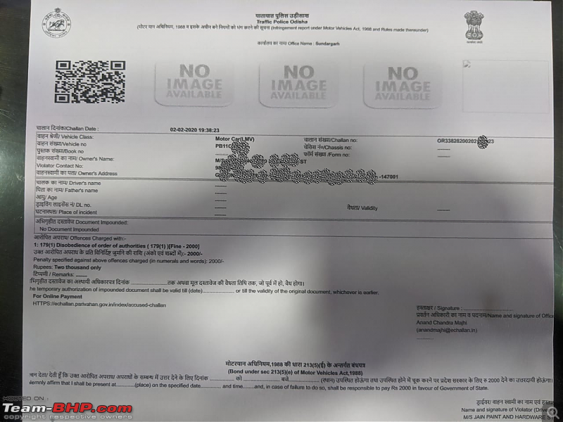 E-challan issued against my car on the Mumbai-Pune Expressway-echallan.png