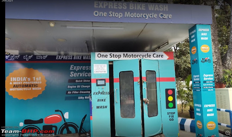 Unique, one of a kind petrol pumps in your travels-bike-wash.jpg