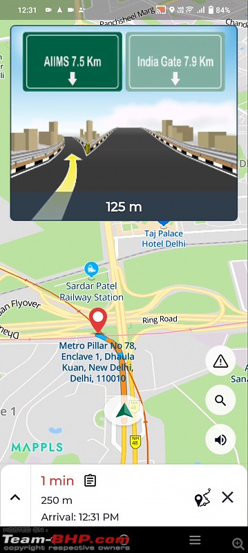 MapMyIndia adds 'Junction Views' feature to its Mappls app-screenshot-mappls-app-junction-view-delhi-2.jpg